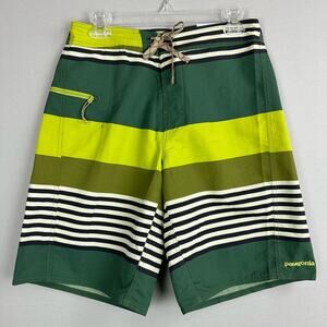 Patagonia Wavefarer 21” Board Shorts Men’s 30 No Stretch Side Pocket Cinch Fly